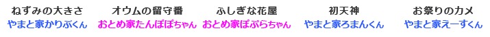 手水寄席で落語を演じた小学生落語家の面々（亭号）